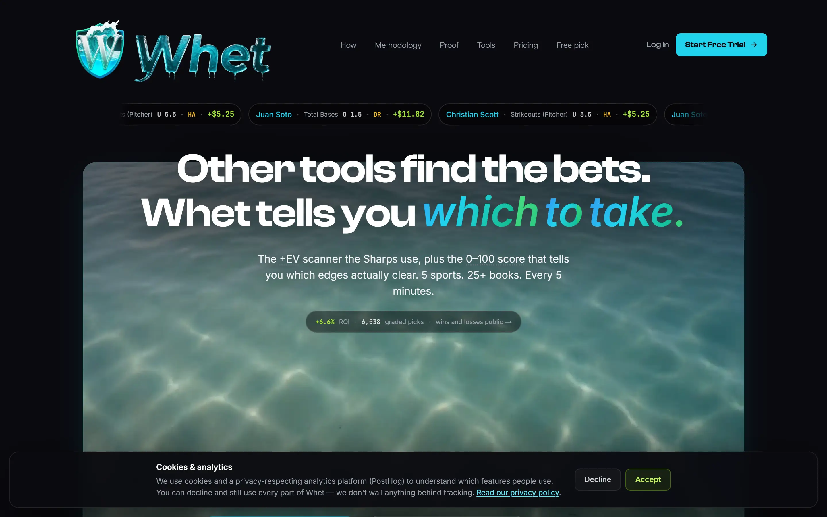 whet.gg — live homepage